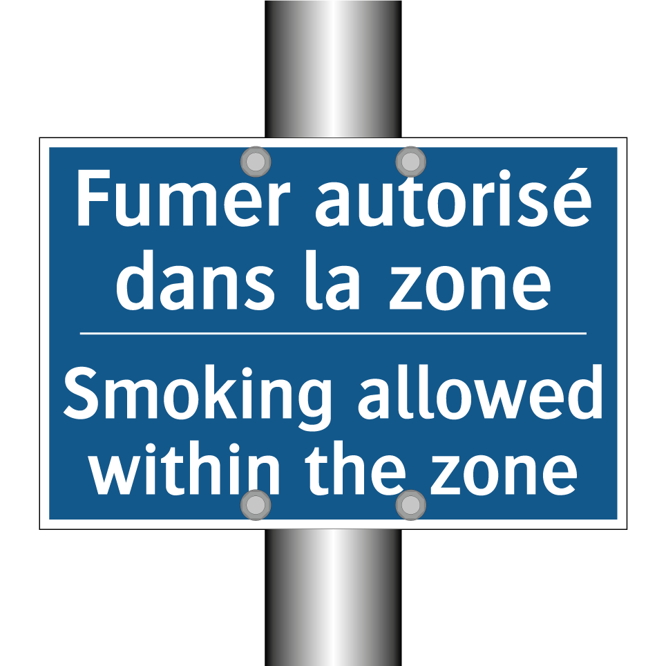 Fumer autorisé dans la zone - Smoking allowed within the zone /.../