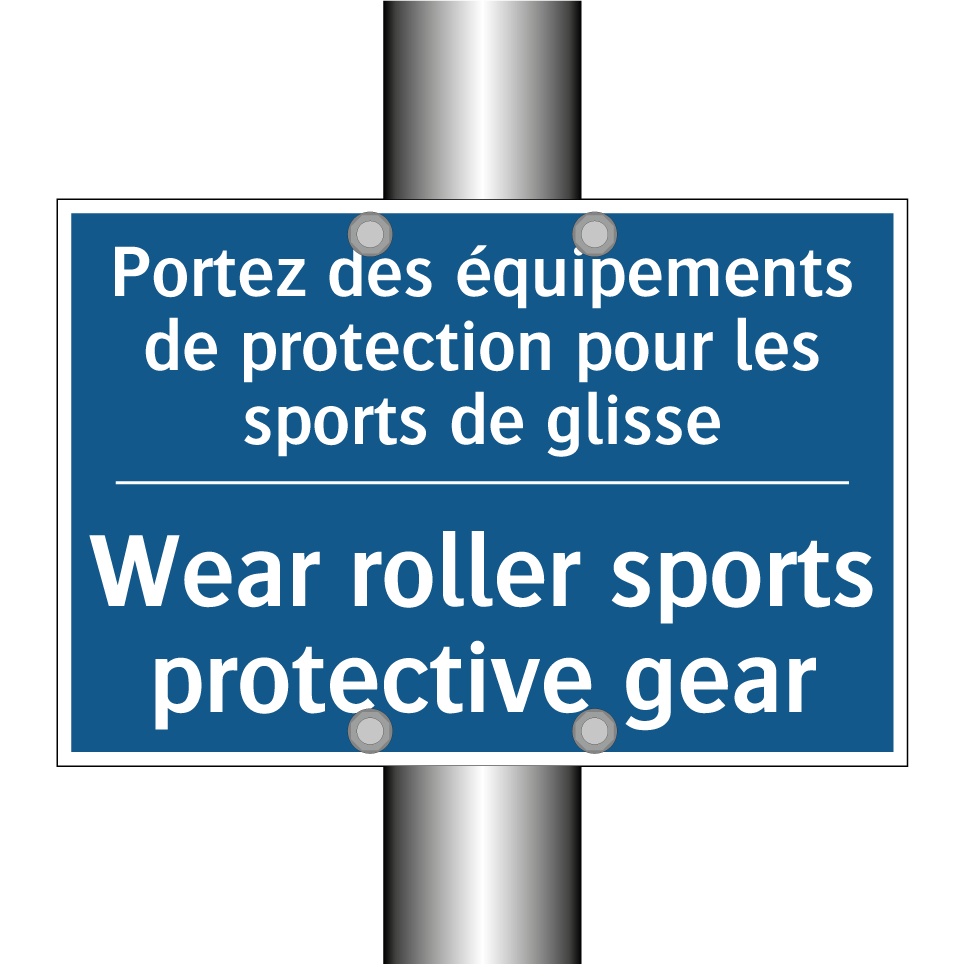 Portez des équipements de protection /.../ - Wear roller sports protective /.../