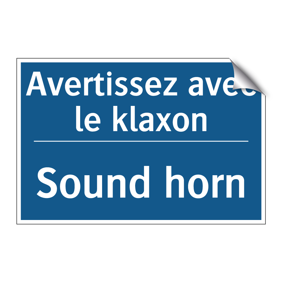 Avertissez avec le klaxon - Sound horn