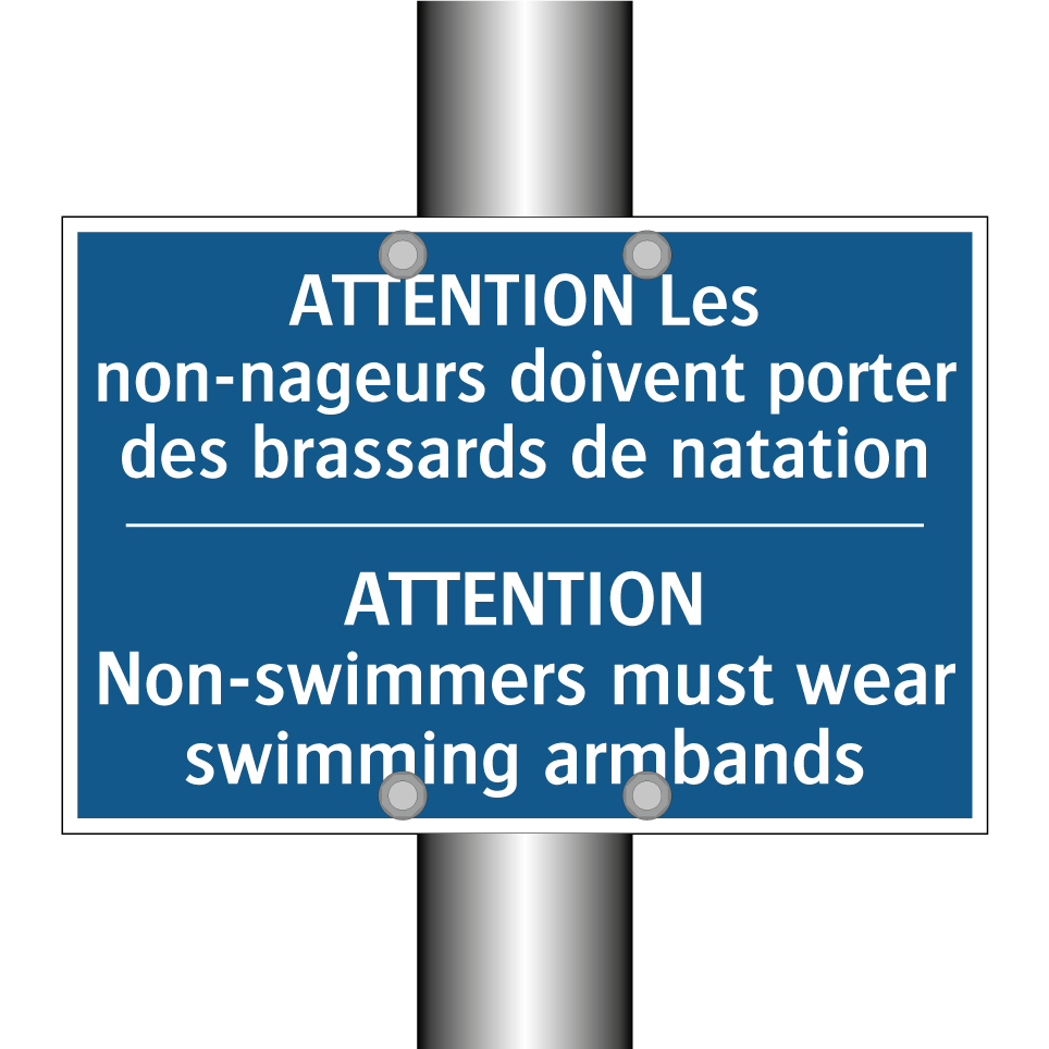 ATTENTION Les non-nageurs doivent /.../ - ATTENTION Non-swimmers must wear /.../