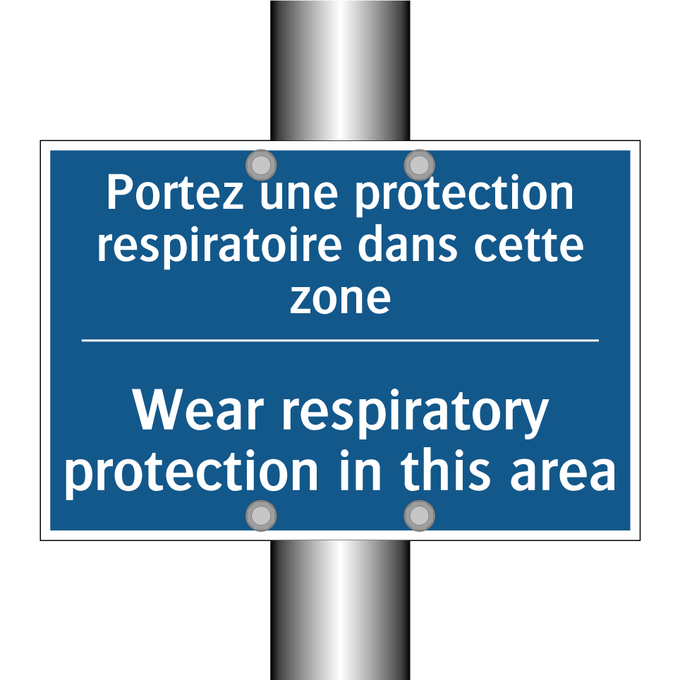 Portez une protection respiratoire /.../ - Wear respiratory protection in /.../