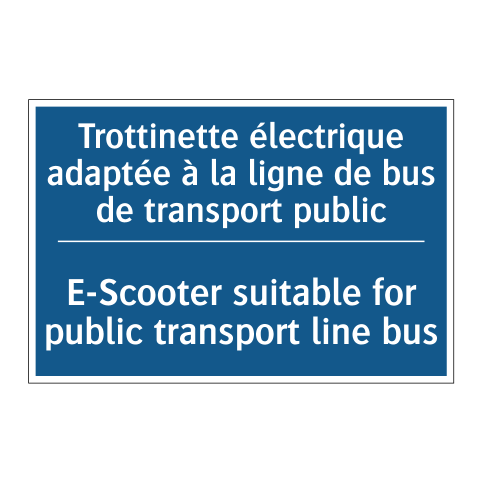 Trottinette électrique adaptée /.../ - E-Scooter suitable for public /.../