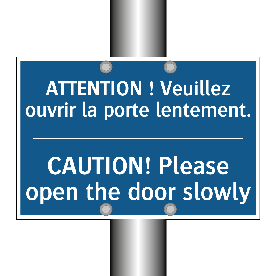 ATTENTION ! Veuillez ouvrir la /.../ - CAUTION! Please open the door /.../