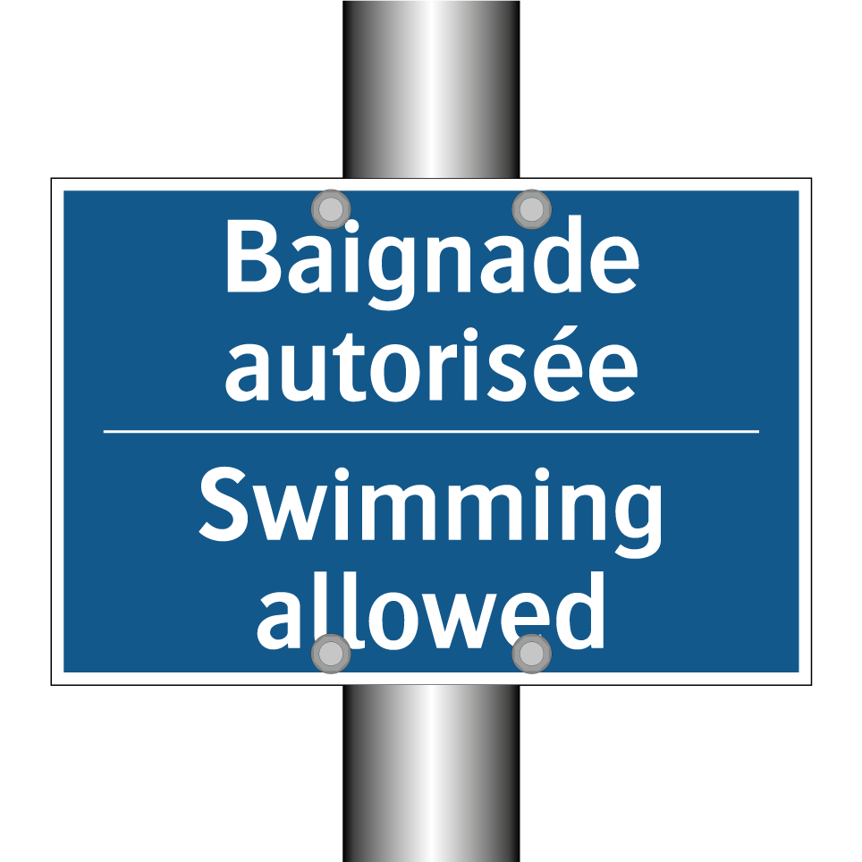 Baignade autorisée - Swimming allowed