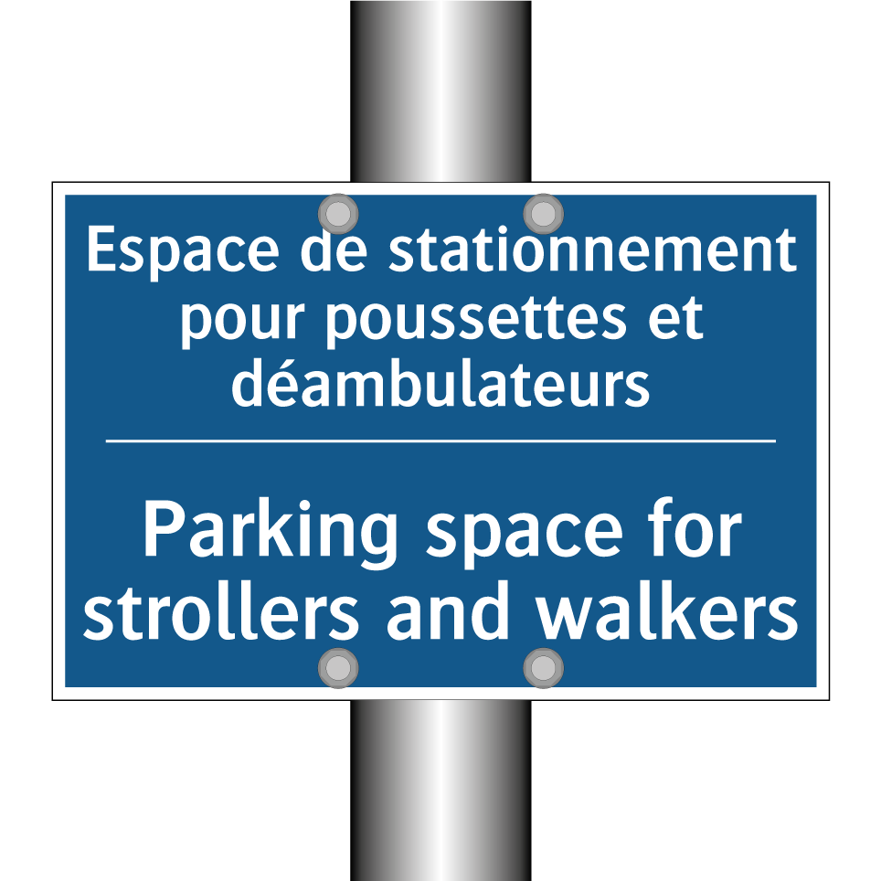 Espace de stationnement pour poussettes /.../ - Parking space for strollers and /.../