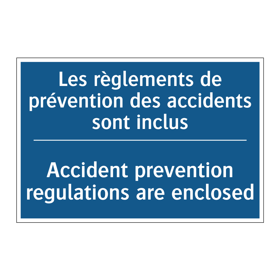 Les règlements de prévention des /.../ - Accident prevention regulations /.../