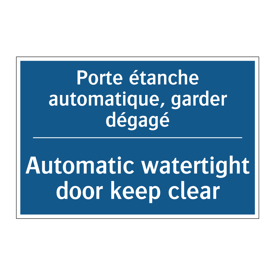Porte étanche automatique, garder /.../ - Automatic watertight door keep /.../