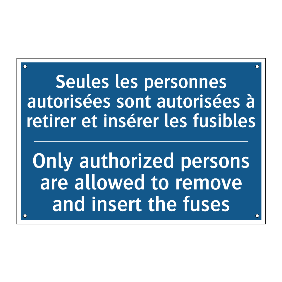 Seules les personnes autorisées /.../ - Only authorized persons are allowed /.../