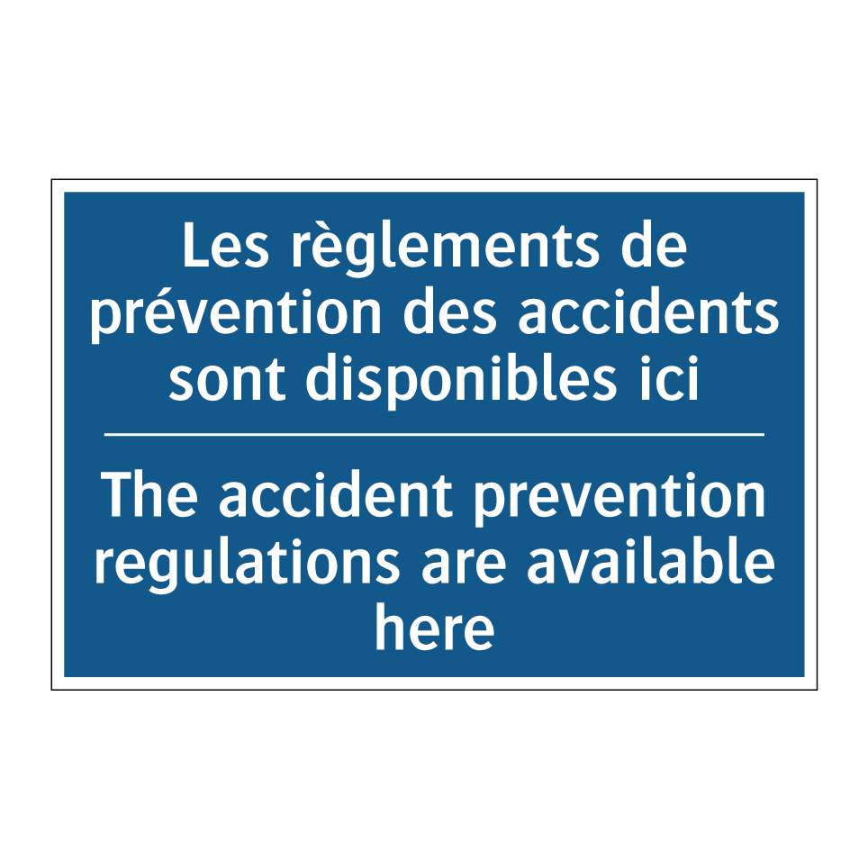 Les règlements de prévention des /.../ - The accident prevention regulations /.../
