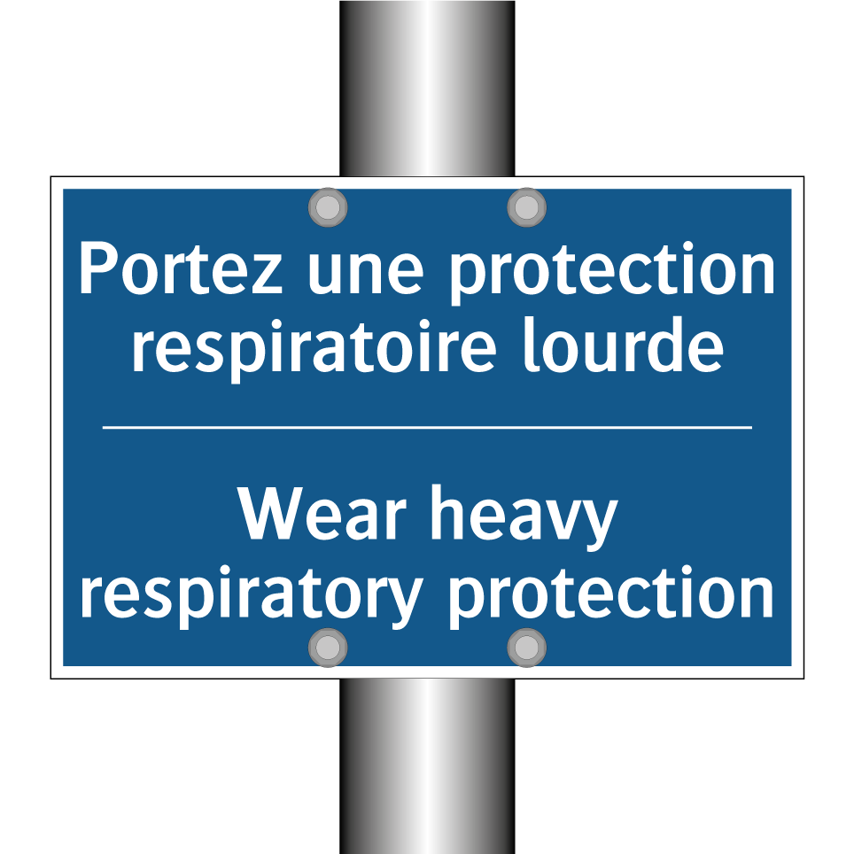Portez une protection respiratoire /.../ - Wear heavy respiratory protection /.../