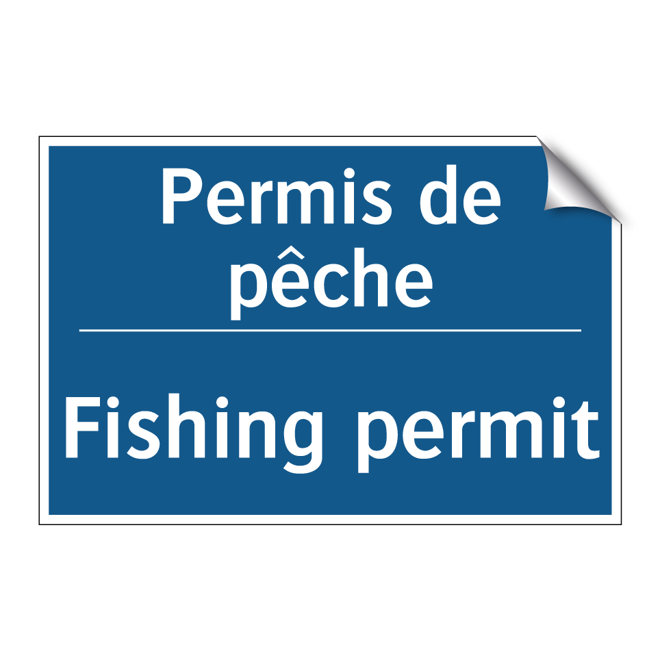 Permis de pêche - Fishing permit
