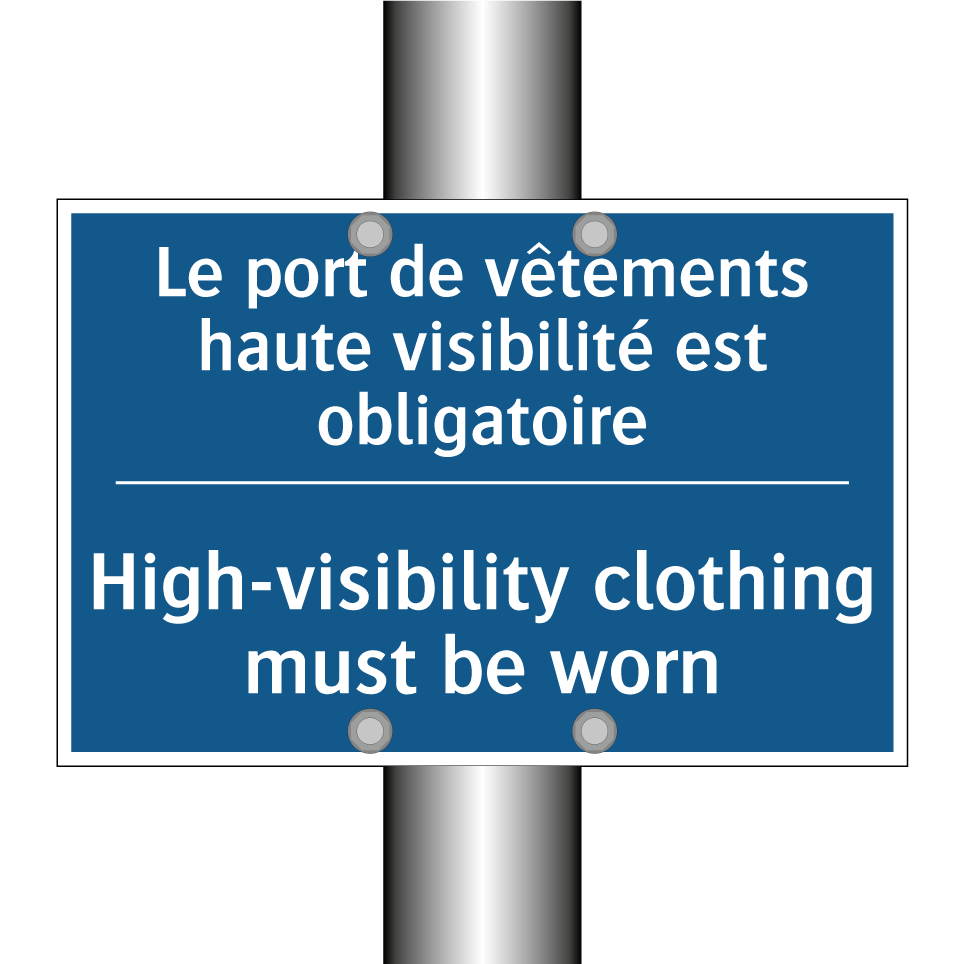 Le port de vêtements haute visibilité /.../ - High-visibility clothing must /.../