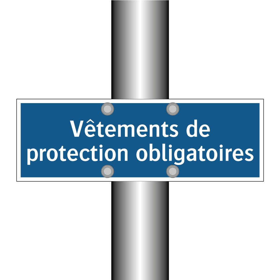 Vêtements de protection obligatoires