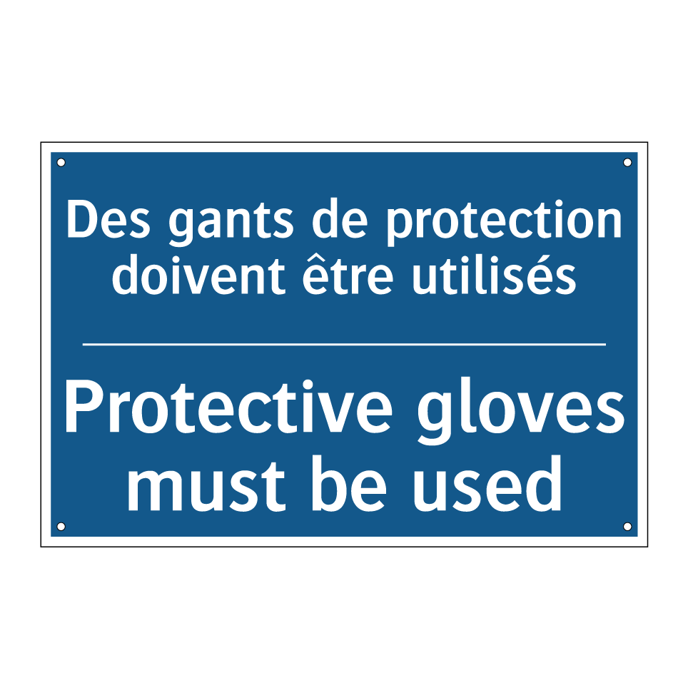 Des gants de protection doivent /.../ - Protective gloves must be used