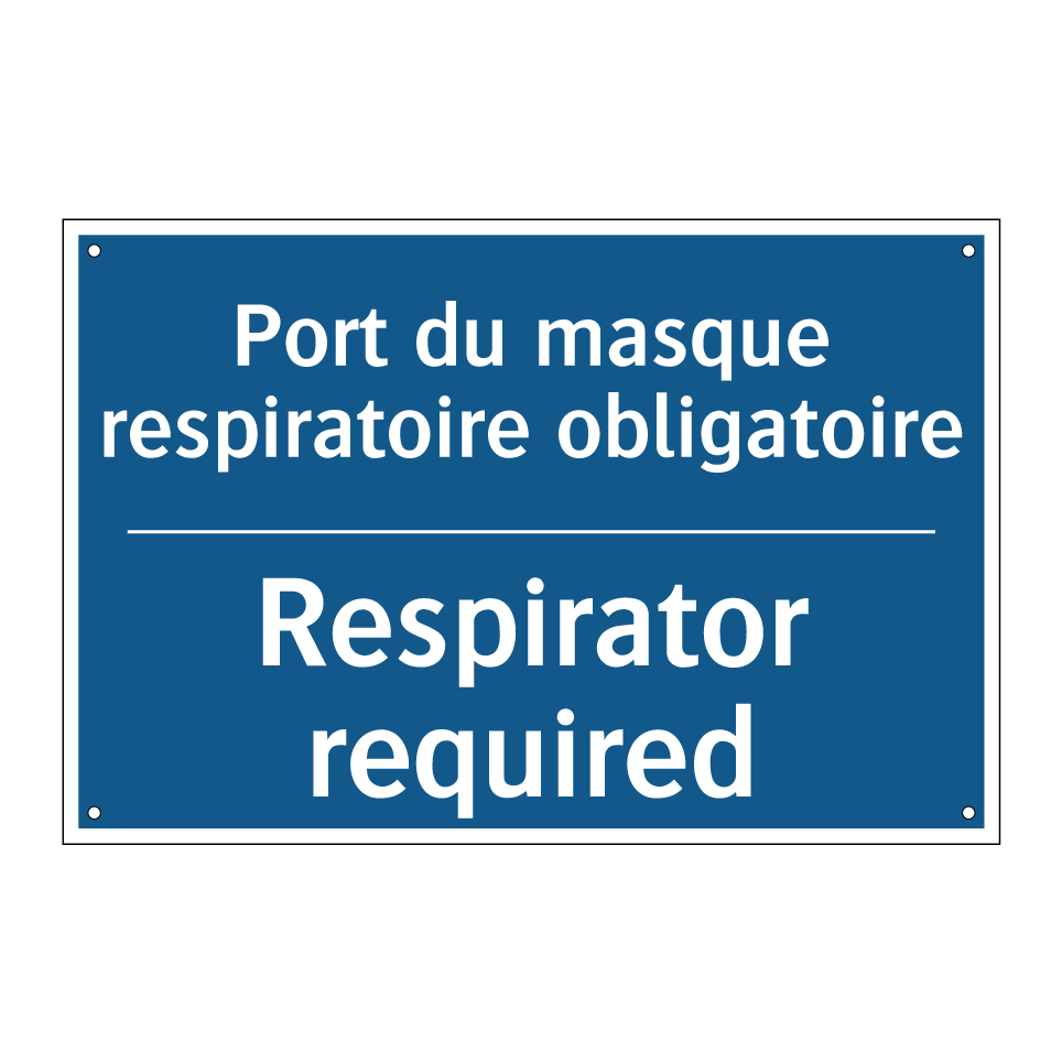 Port du masque respiratoire obligatoire /.../ - Respirator required