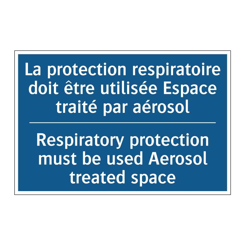 La protection respiratoire doit /.../ - Respiratory protection must be /.../