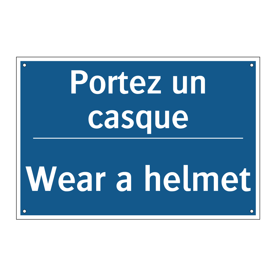 Portez un casque - Wear a helmet