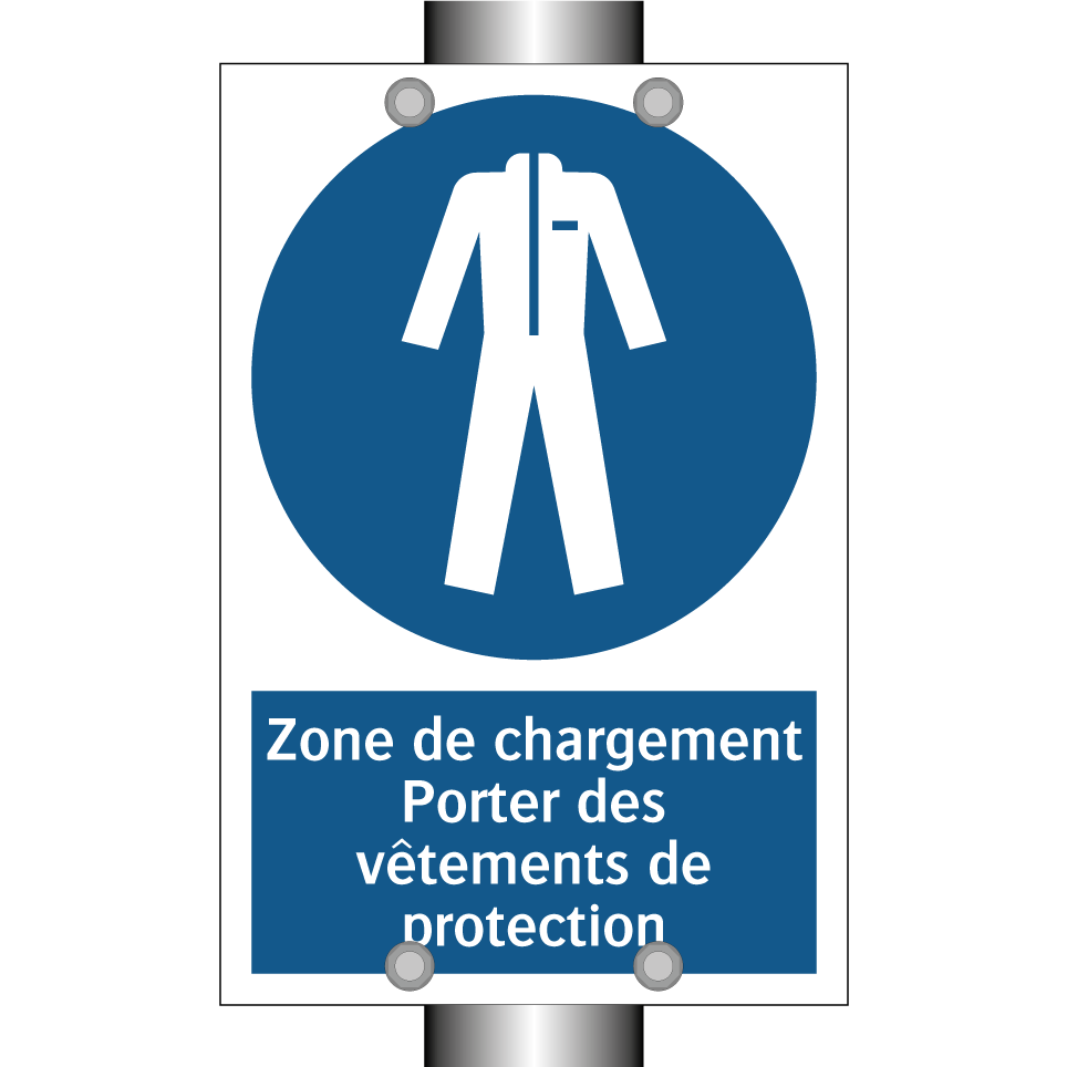 Zone de chargement Porter des vêtements de protection