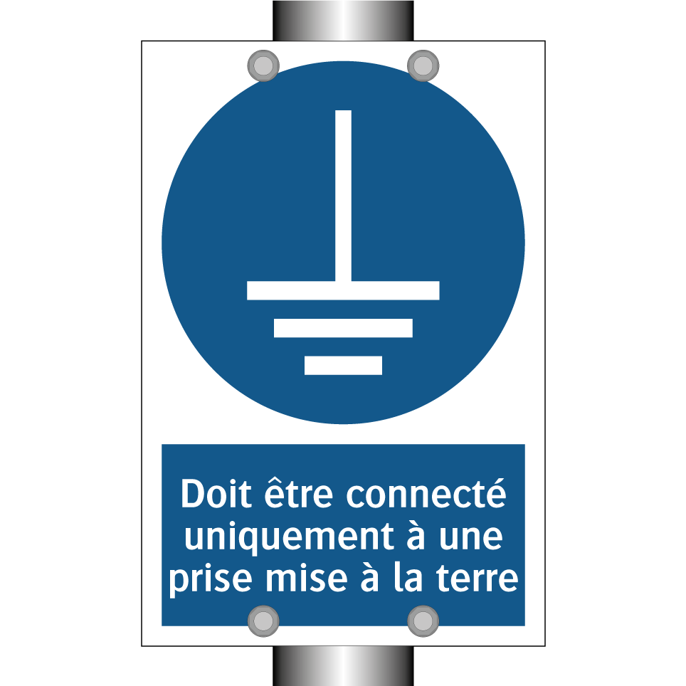 Doit être connecté uniquement à une prise mise à la terre