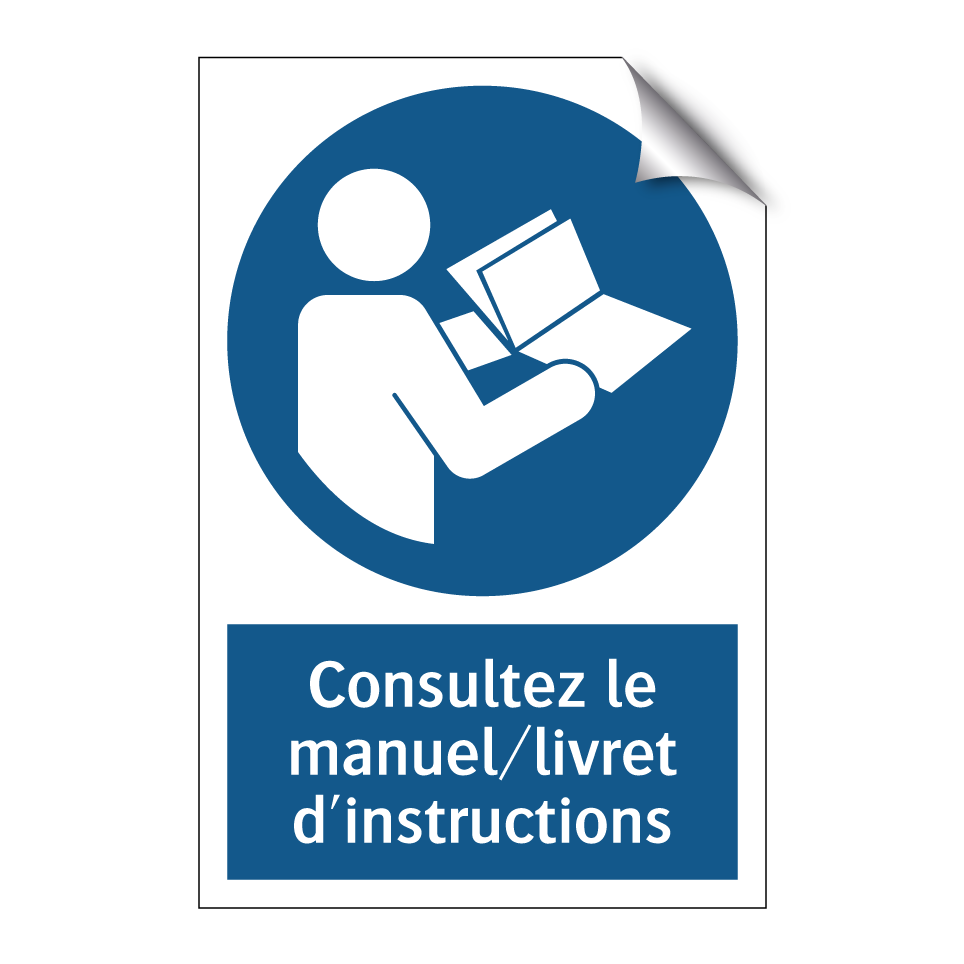 Consultez le manuel/livret d'instructions
