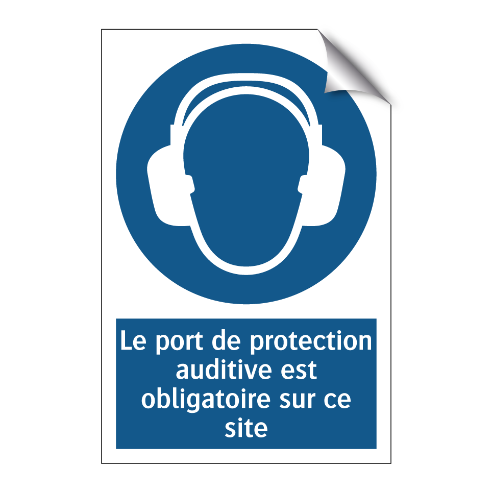 Le port de protection auditive est obligatoire sur ce site.