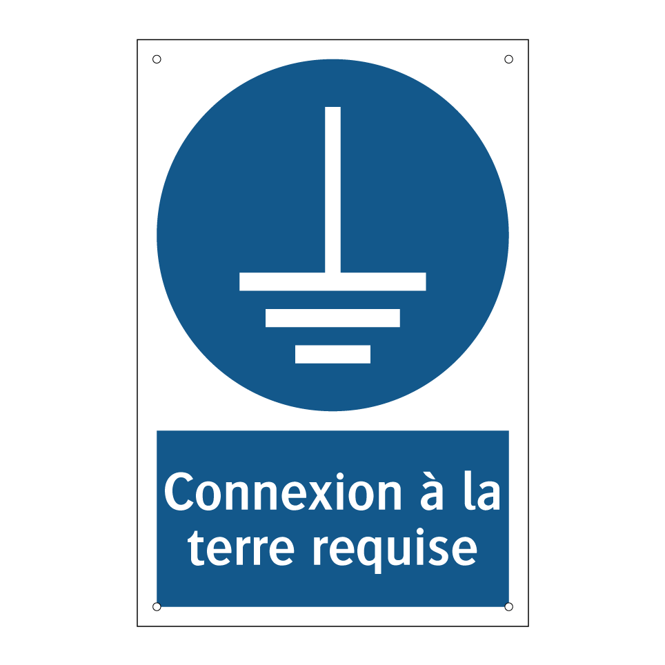 Connexion à la terre requise