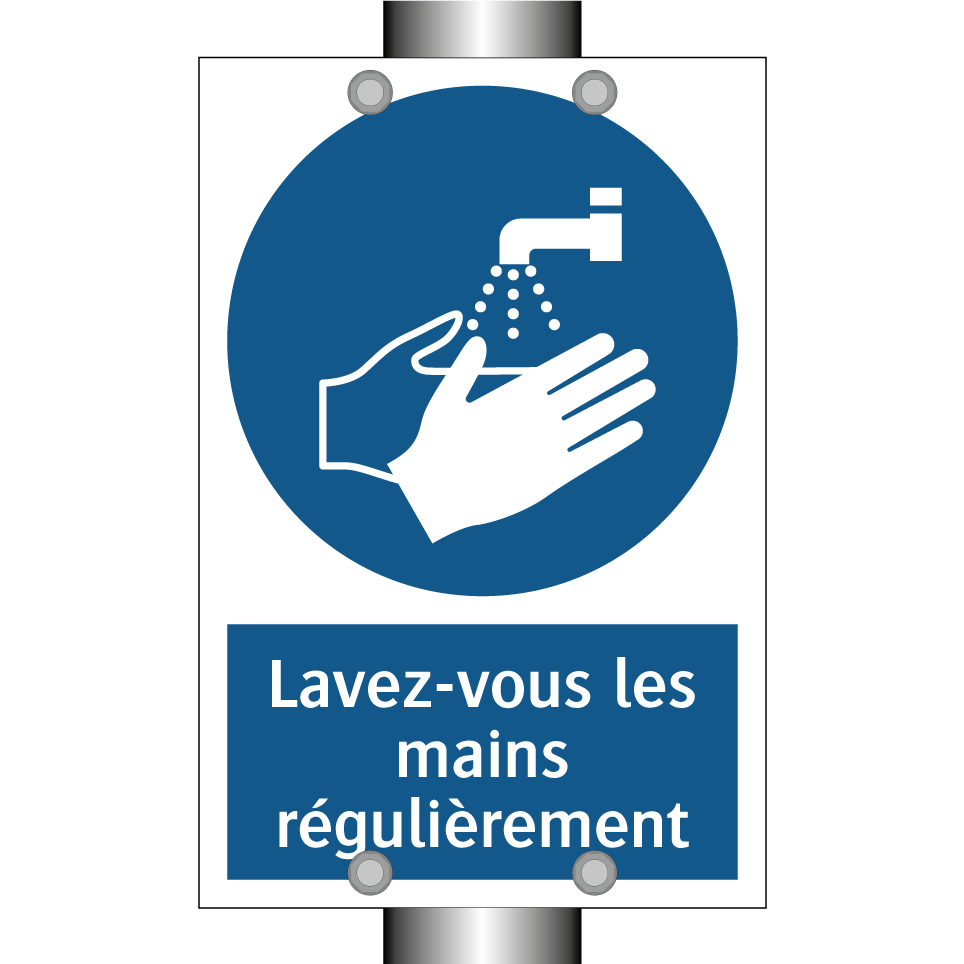 Lavez-vous les mains régulièrement