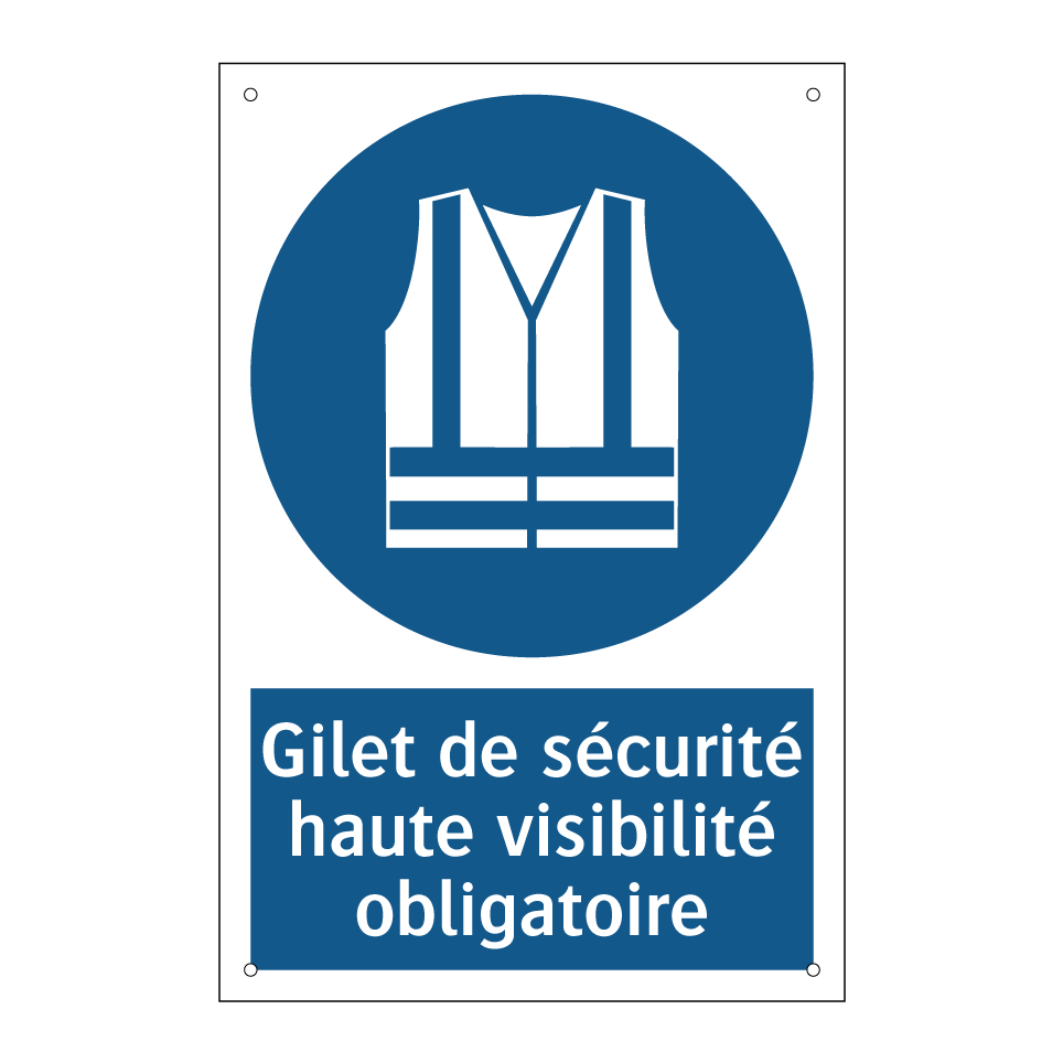 Gilet de sécurité haute visibilité obligatoire