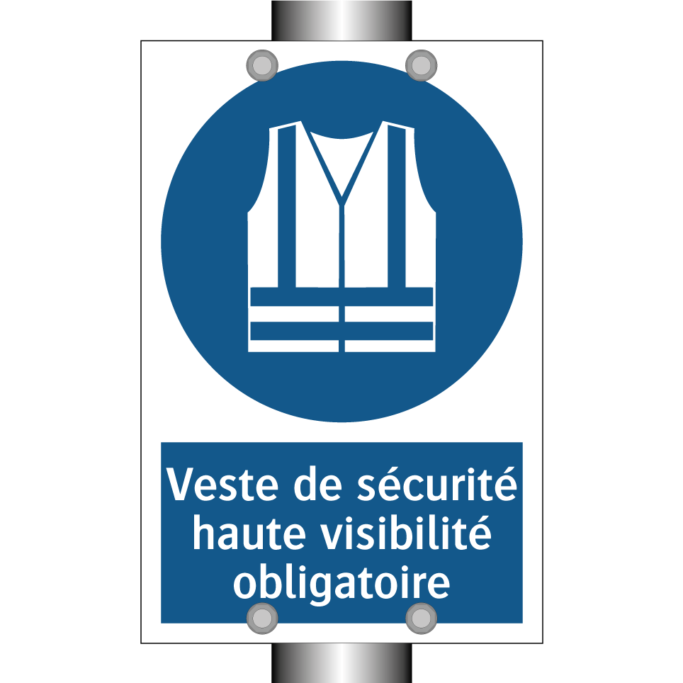 Veste de sécurité haute visibilité obligatoire