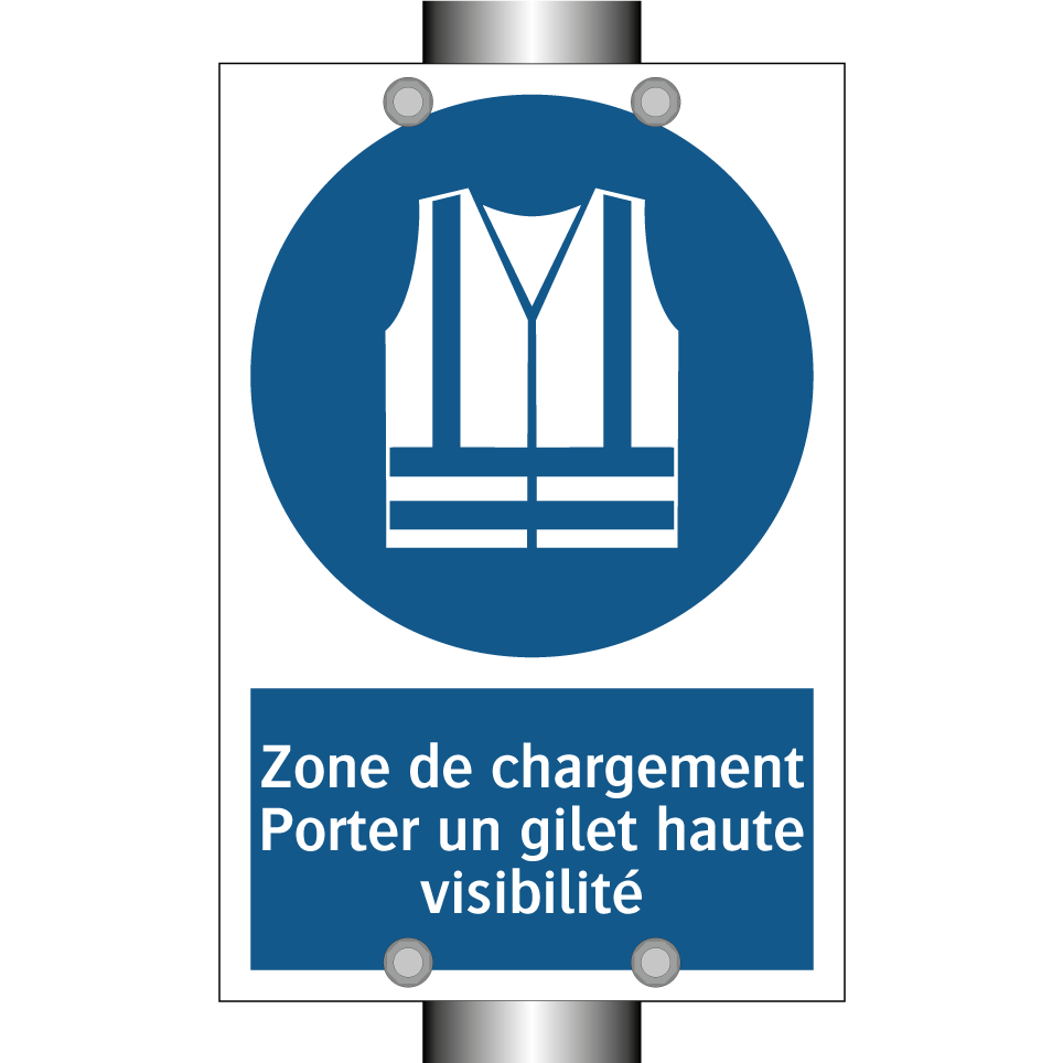 Zone de chargement Porter un gilet haute visibilité