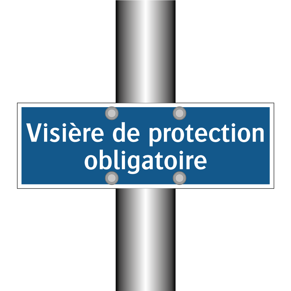 Visière de protection obligatoire
