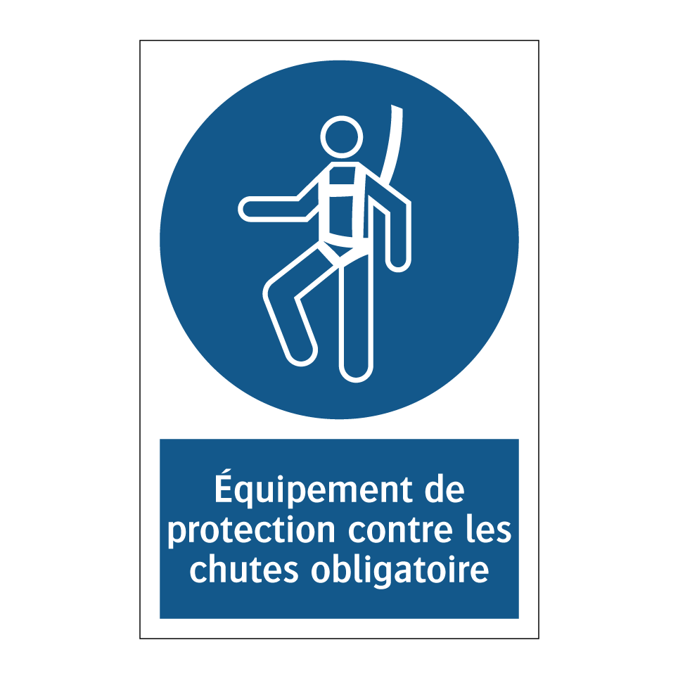 Équipement de protection contre les chutes obligatoire