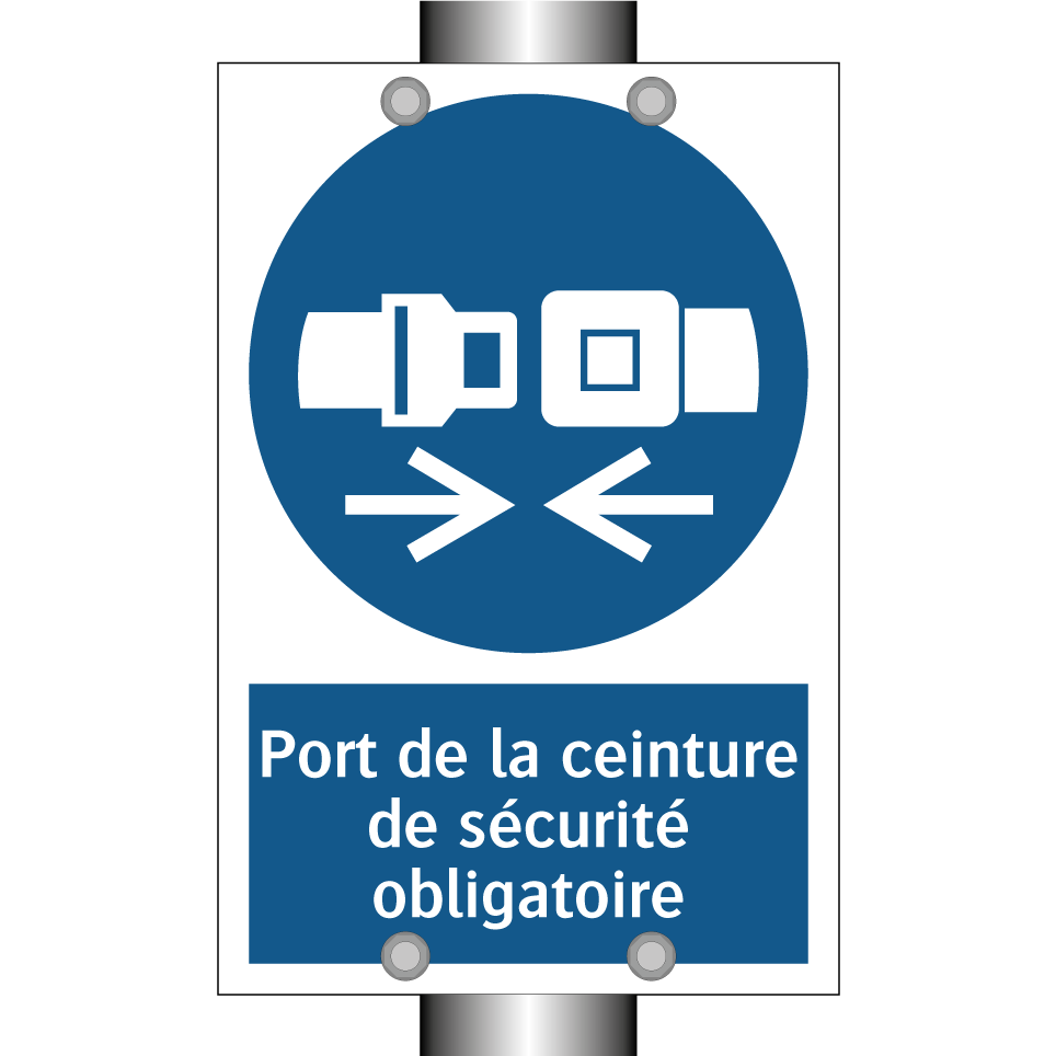 Port de la ceinture de sécurité obligatoire