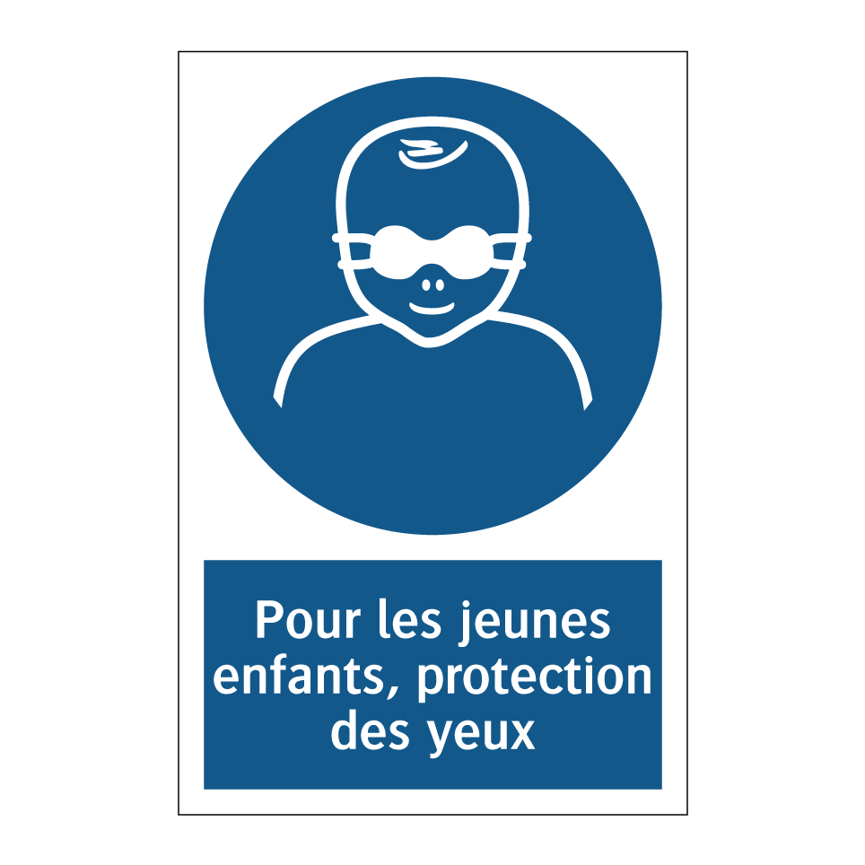 Pour les jeunes enfants, protection des yeux