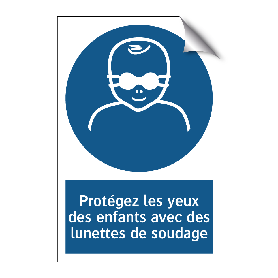 Protégez les yeux des enfants avec des lunettes de soudage