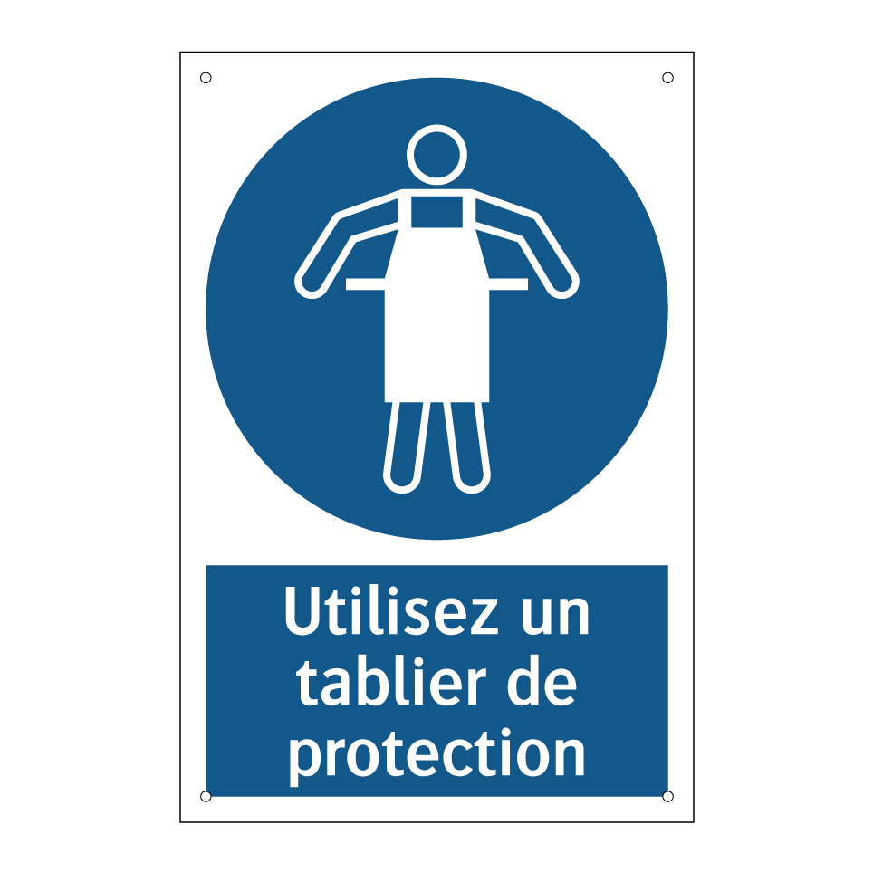 Utilisez un tablier de protection