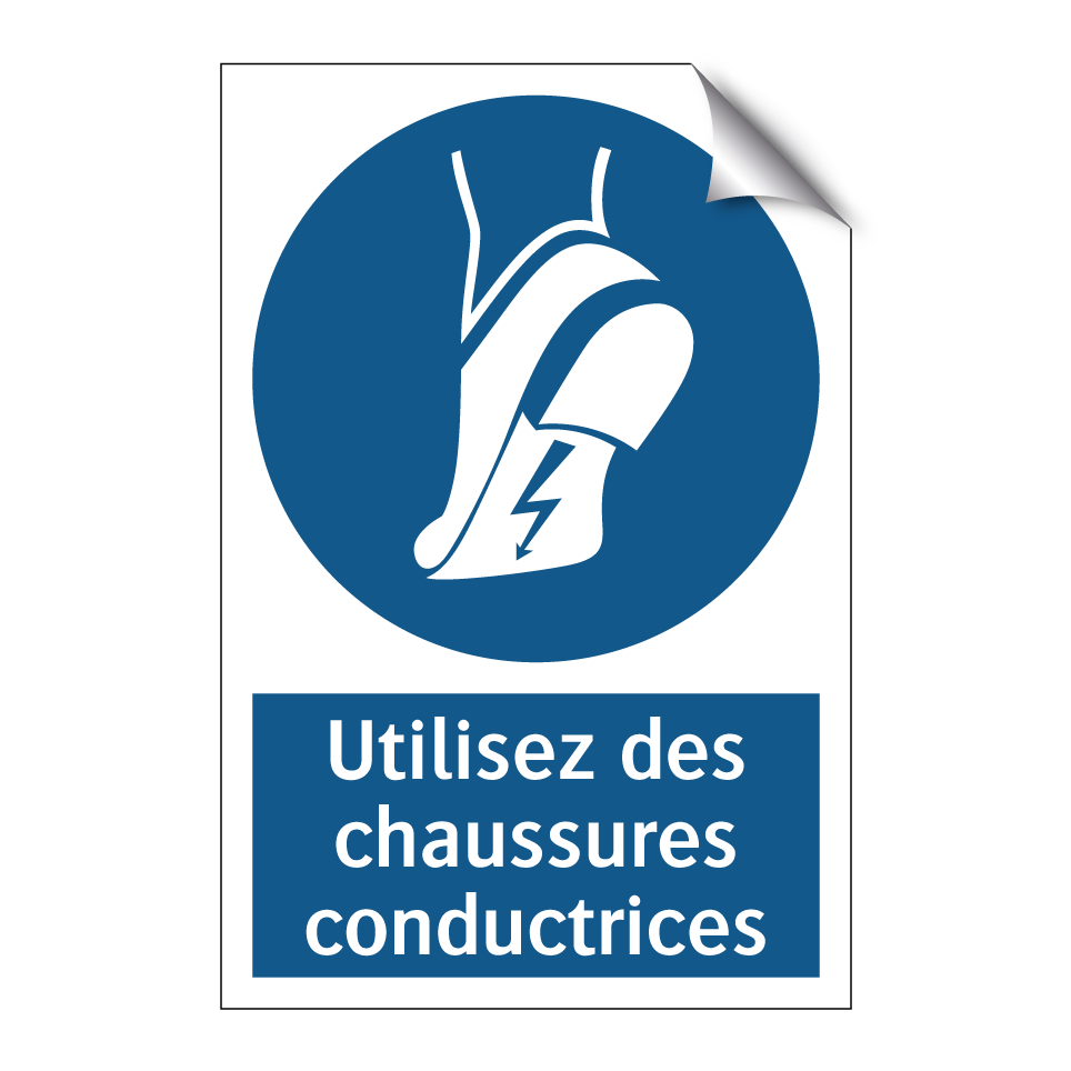 Utilisez des chaussures conductrices