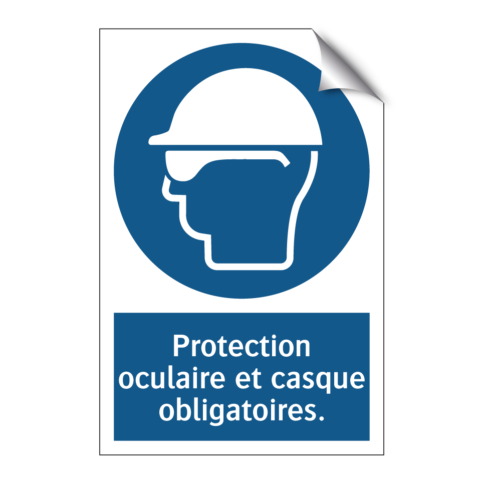 Protection oculaire et casque obligatoires.