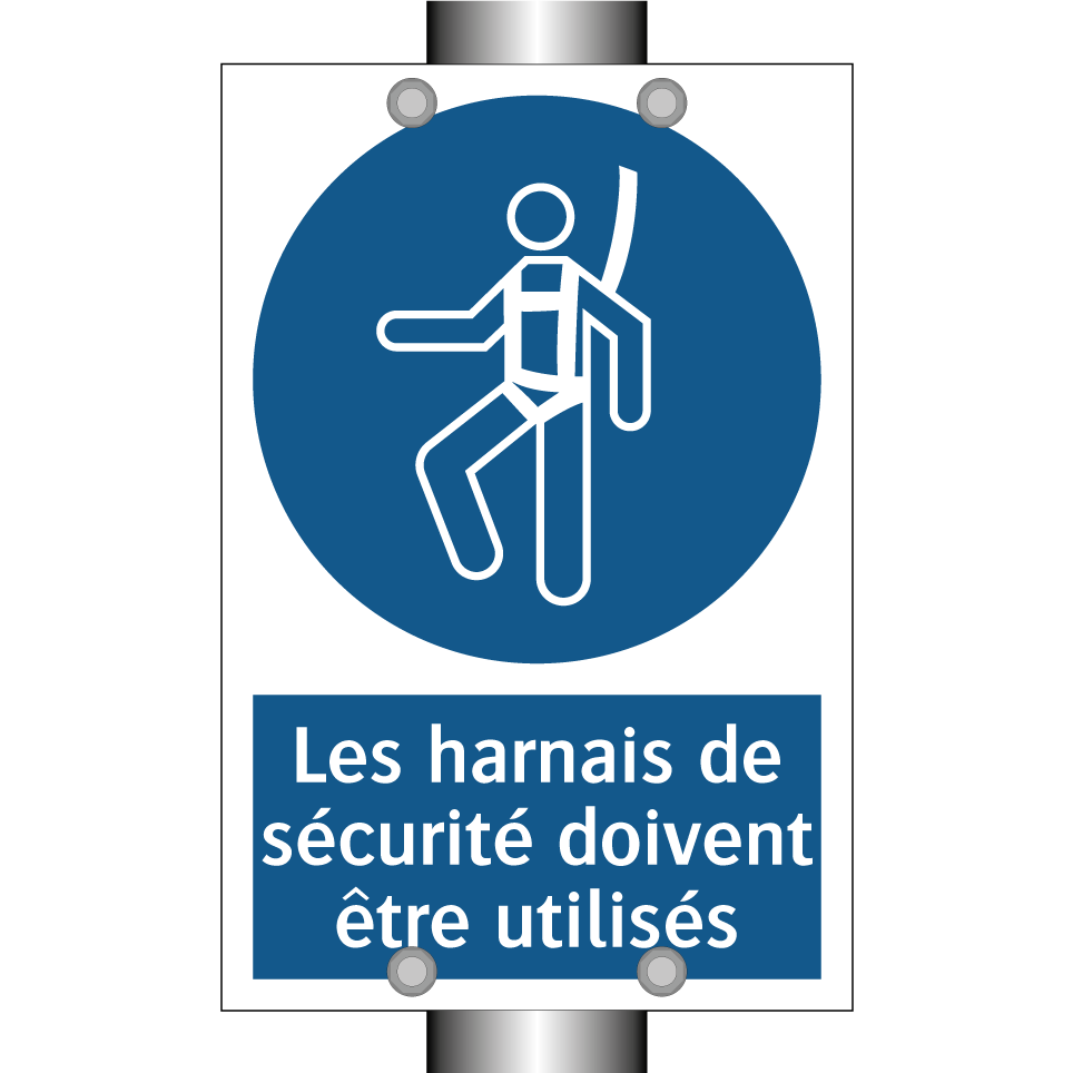 Les harnais de sécurité doivent être utilisés