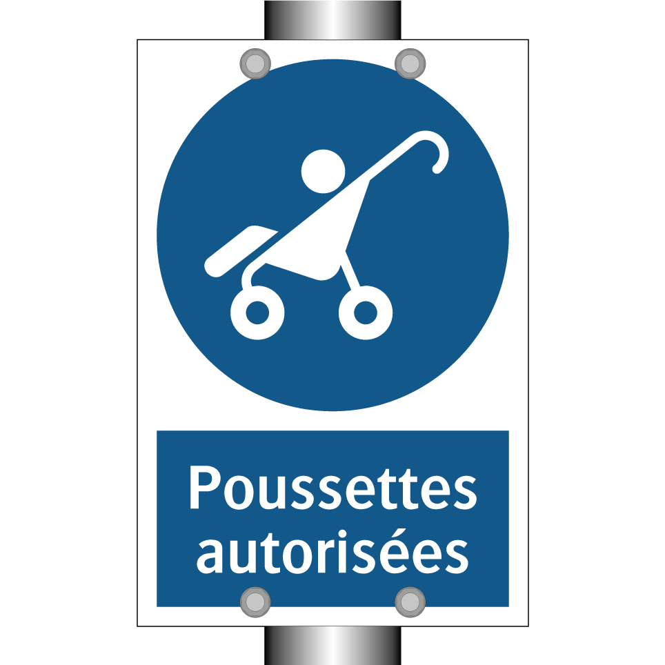 Poussettes autorisées