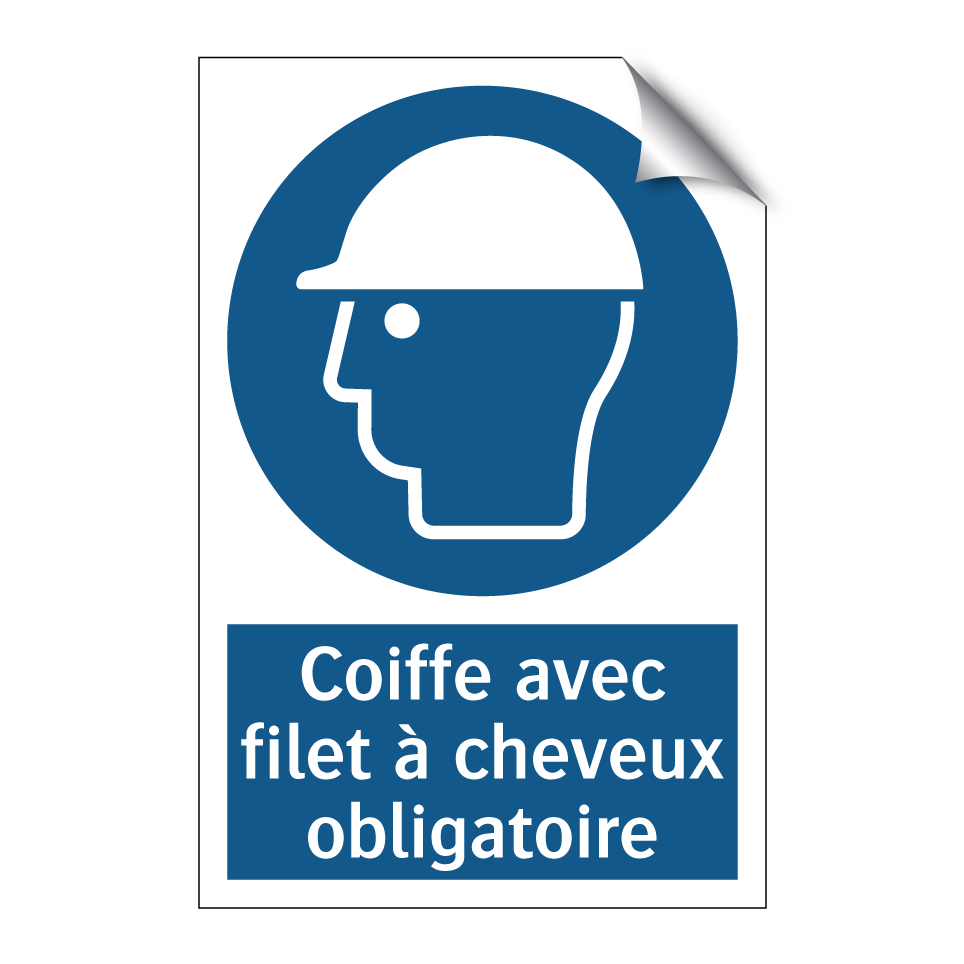 Coiffe avec filet à cheveux obligatoire
