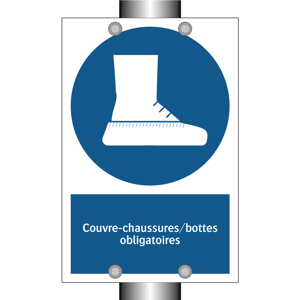 Couvre-chaussures/bottes obligatoires