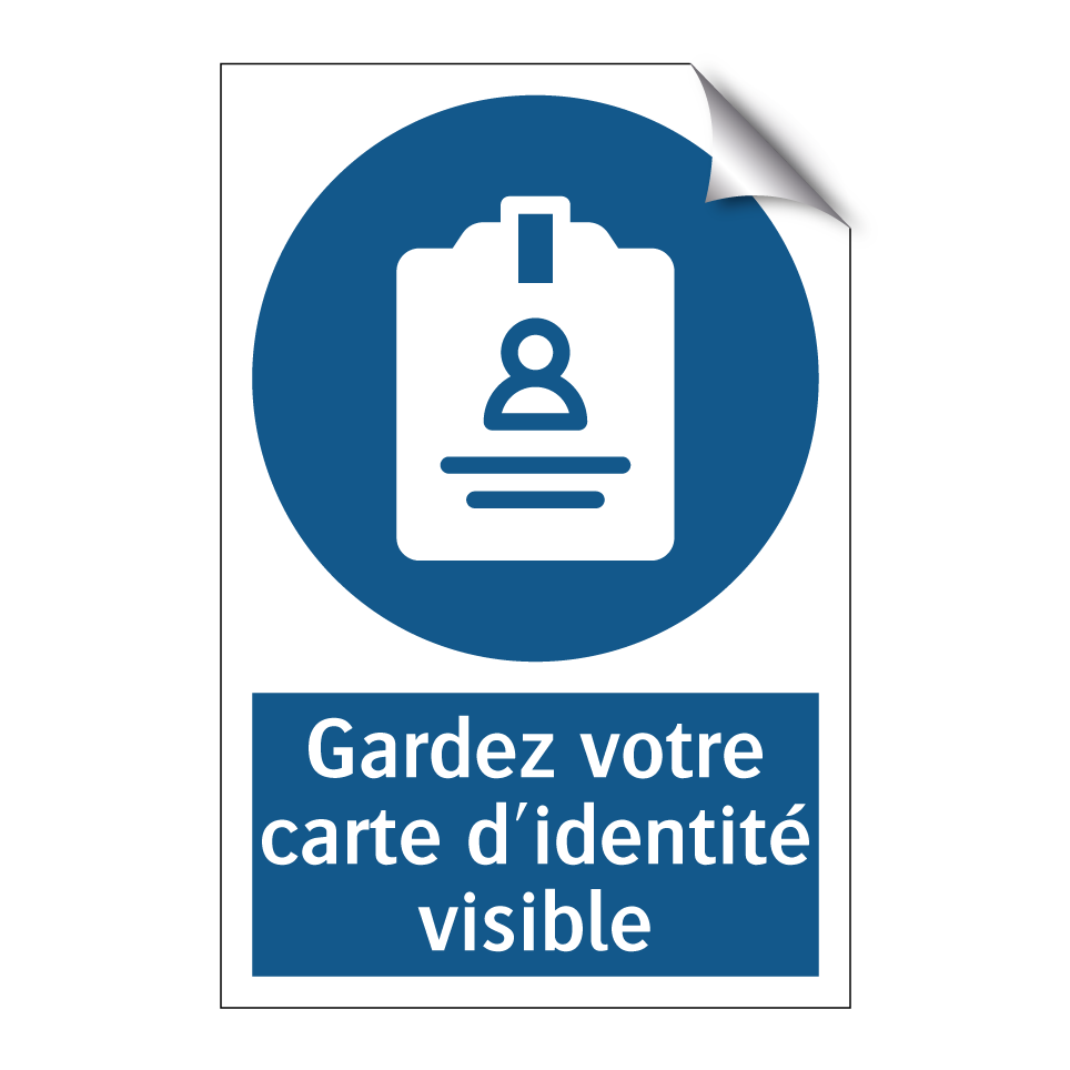 Gardez votre carte d'identité visible