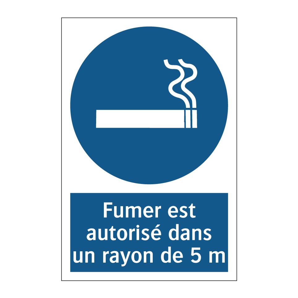 Fumer est autorisé dans un rayon de 5 m