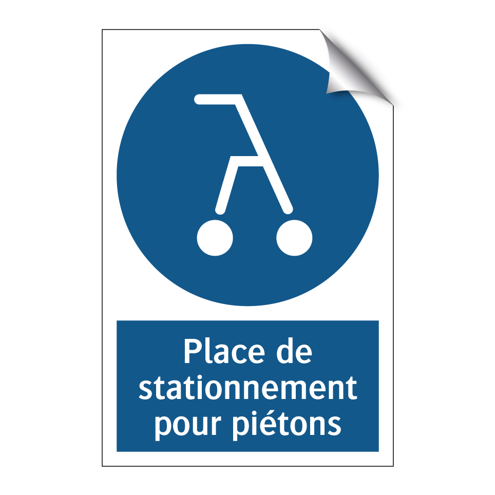 Place de stationnement pour piétons