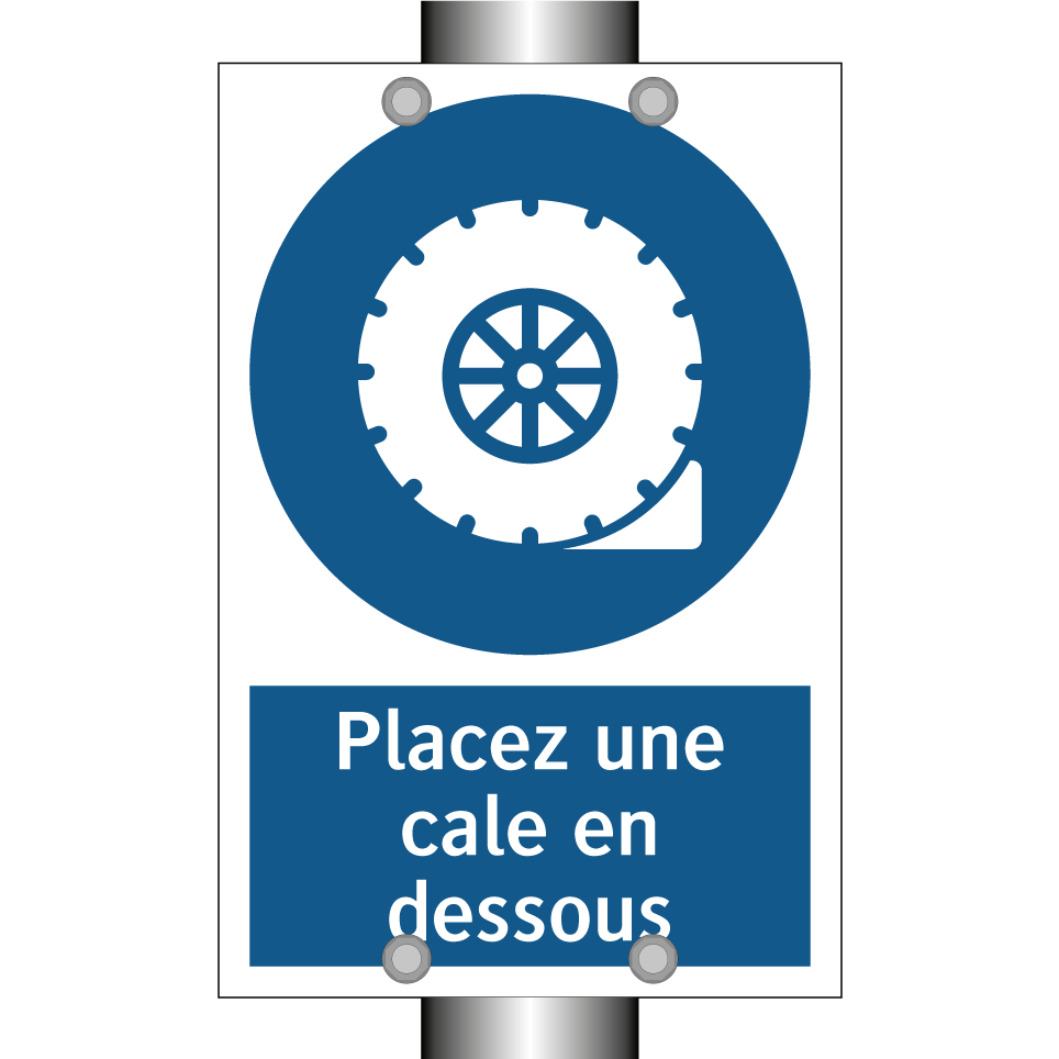 Placez une cale en dessous