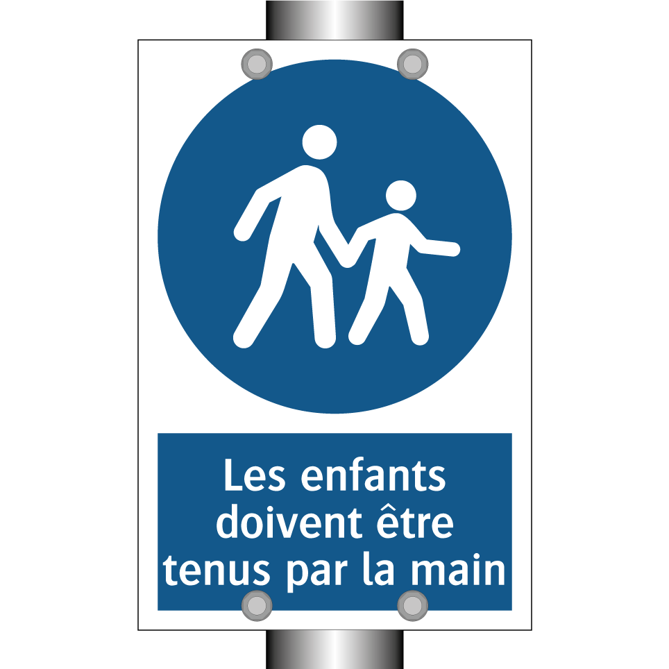 Les enfants doivent être tenus par la main
