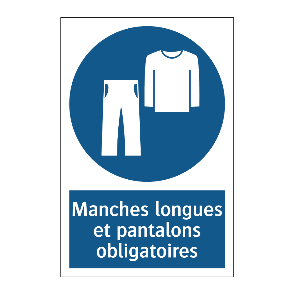 Manches longues et pantalons obligatoires