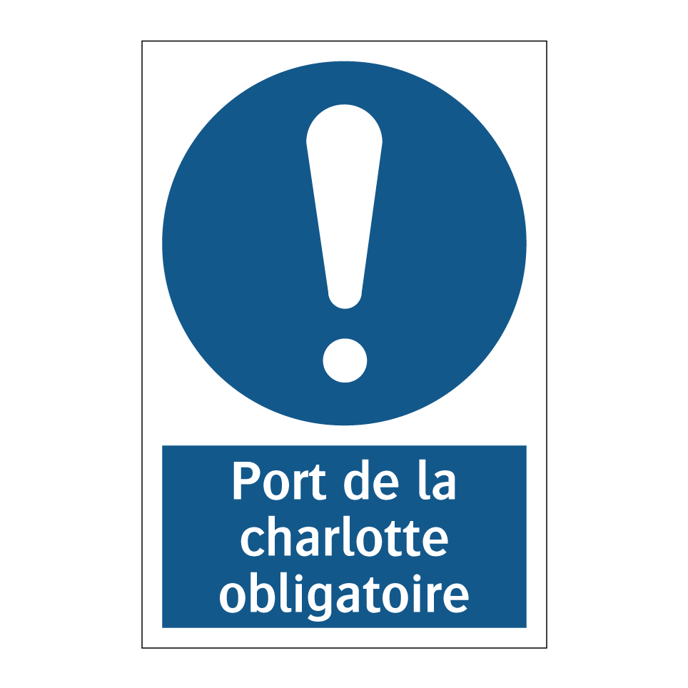 Port de la charlotte obligatoire