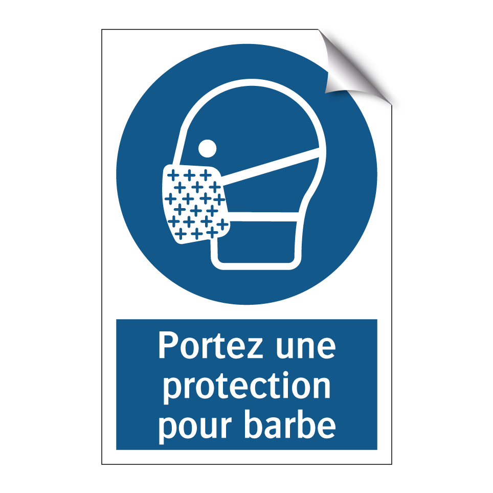 Portez une protection pour barbe